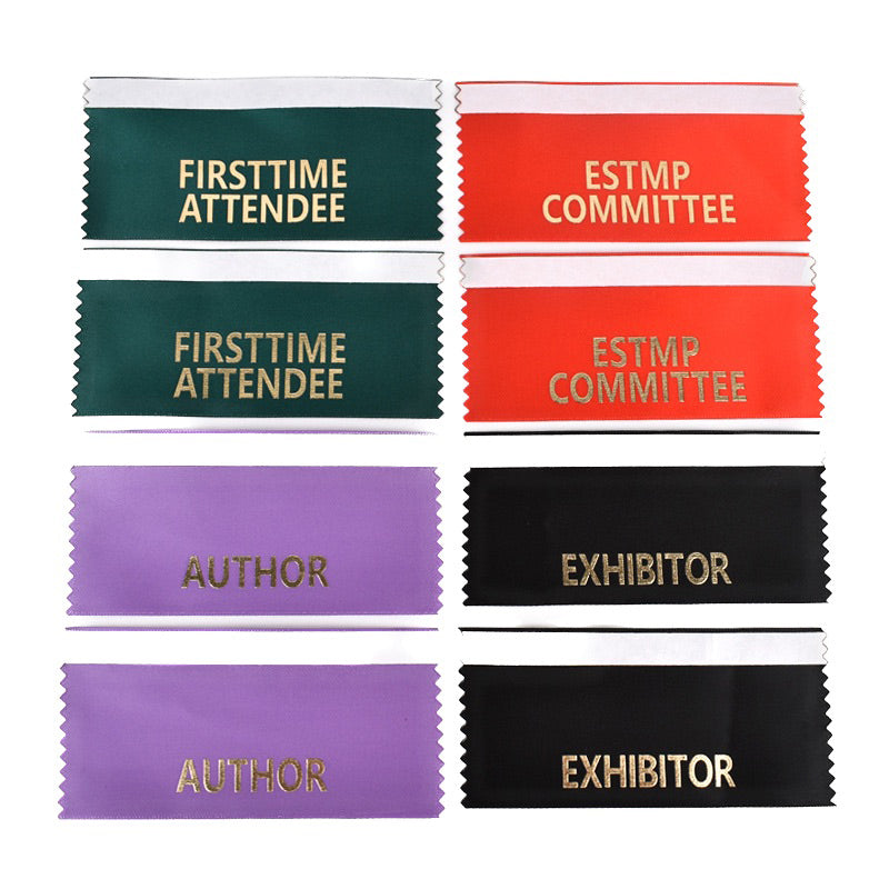Self-adhesive Satin Ribbon Badge