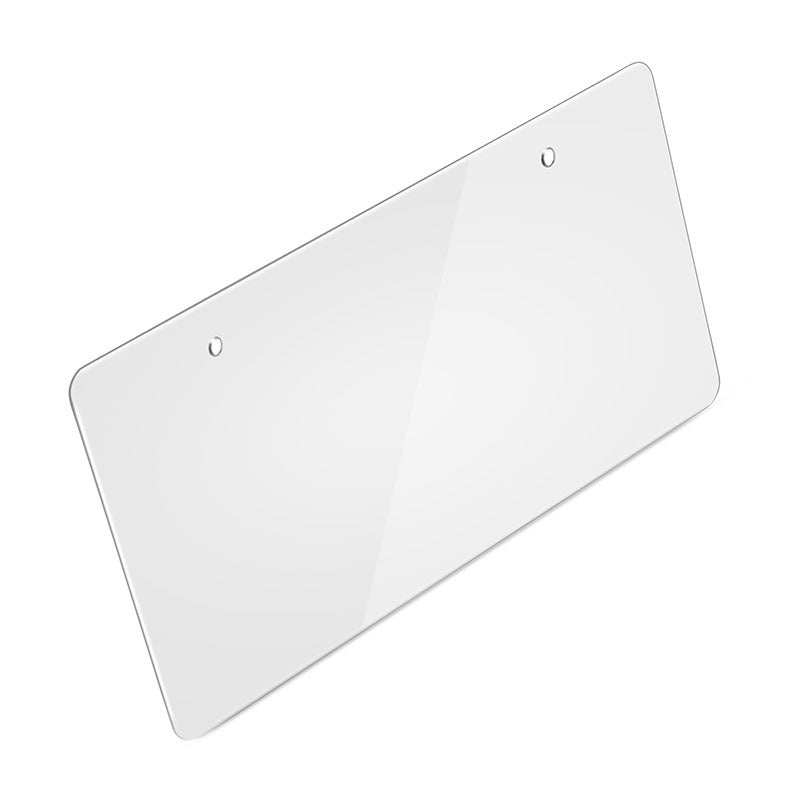 Clear Plastic License Plate