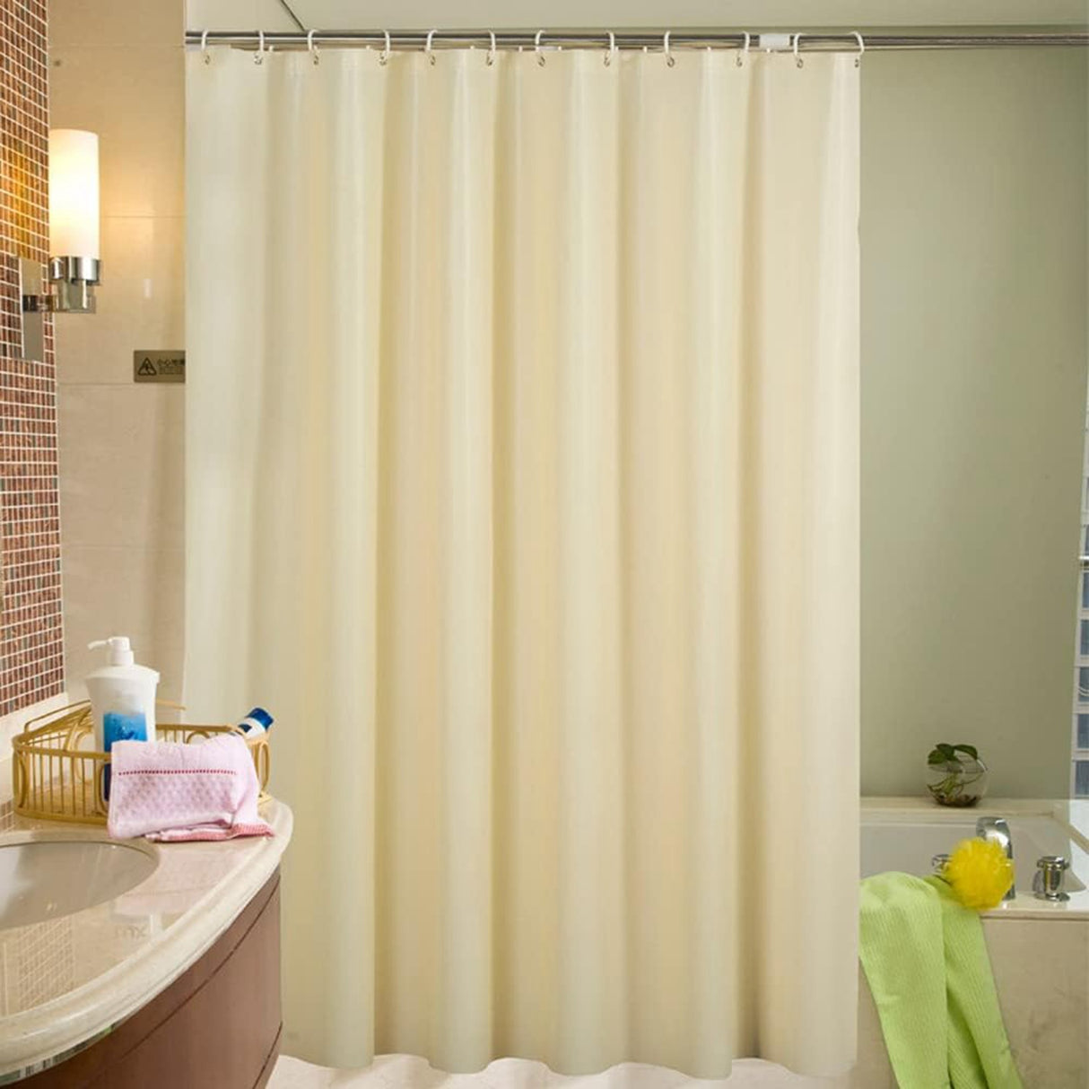 Solid Color Shower Curtain