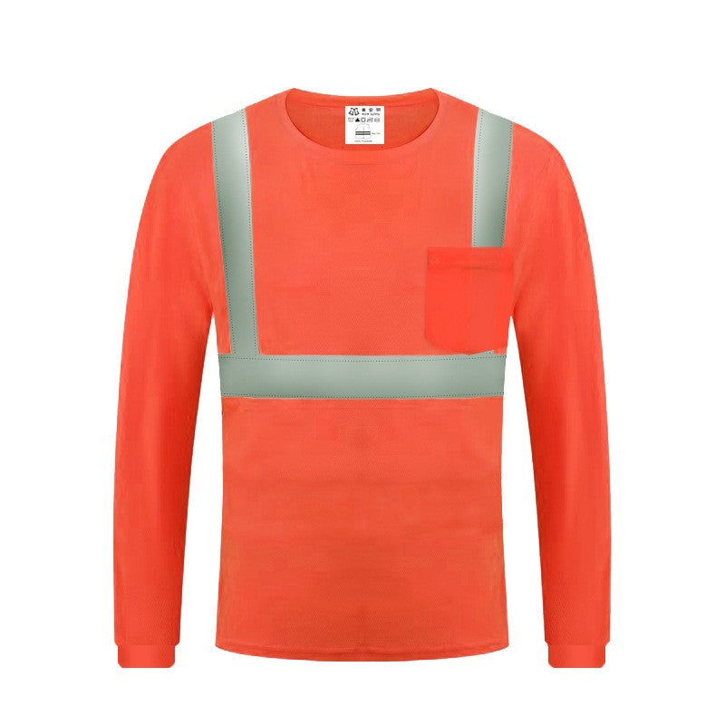 Long Sleeve Safety T-shirt W / Pocket