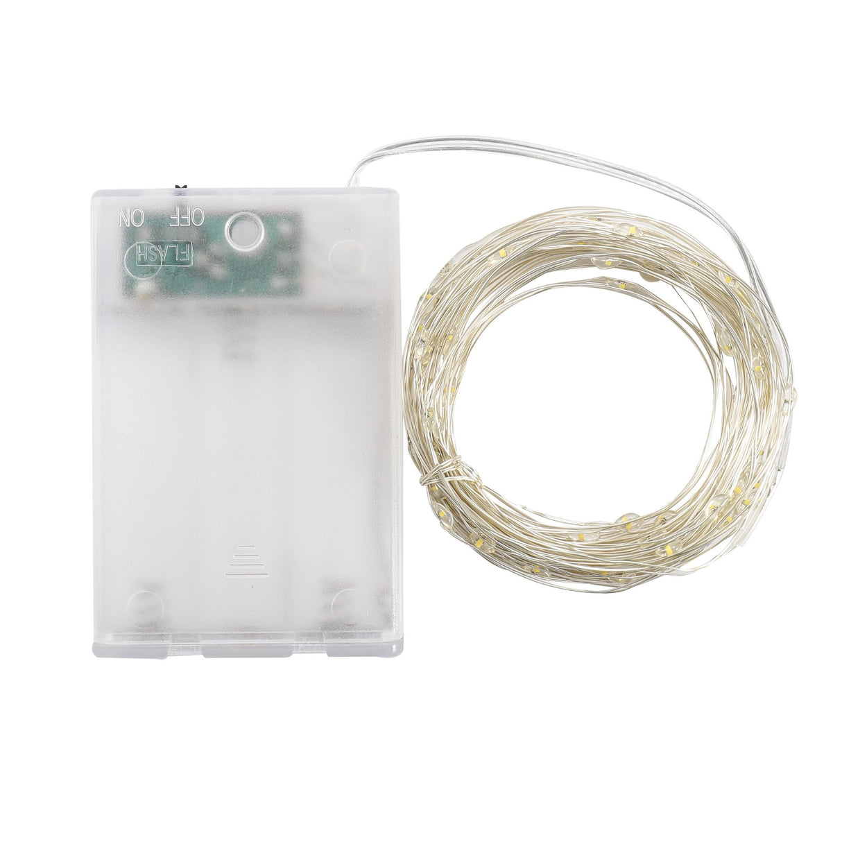 Guirlande lumineuse en fil de cuivre avec boîtier à piles de 20 m