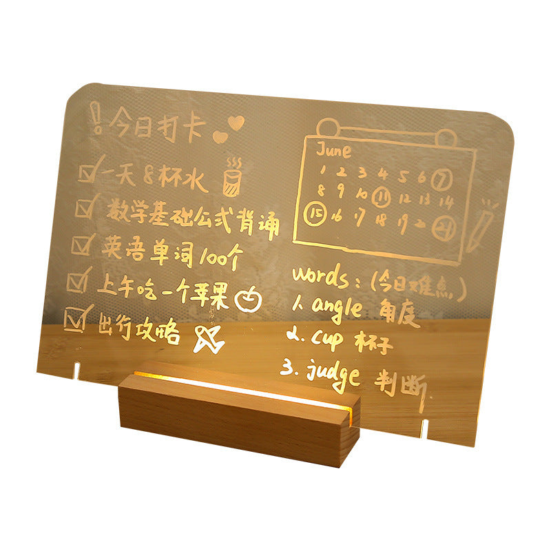 Tableau mémo lumineux Scribbler avec stylo