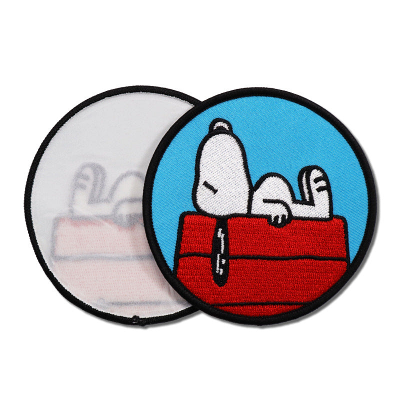 Patch en tissu brodé de 1,5 pouces de diamètre