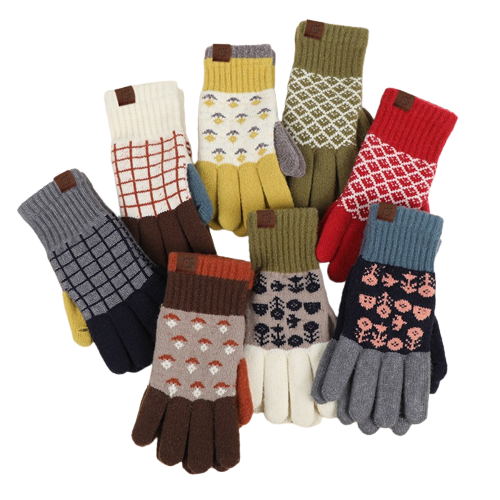 Moufles Jacquard pour jeunes