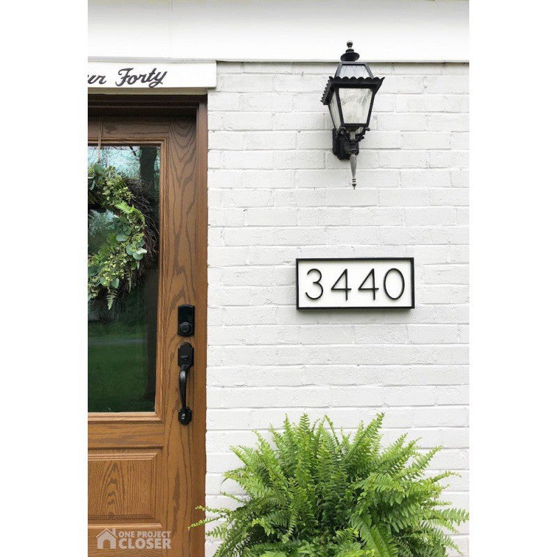 Plaque d'immatriculation de chambre d'hôtel
