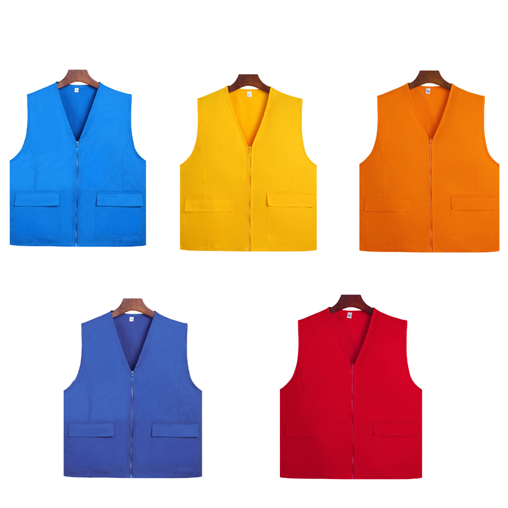 Gilet unisexe essentiel pour bénévoles avec fermeture éclair