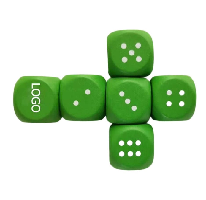 Dés personnalisés 6 pièces avec pochette