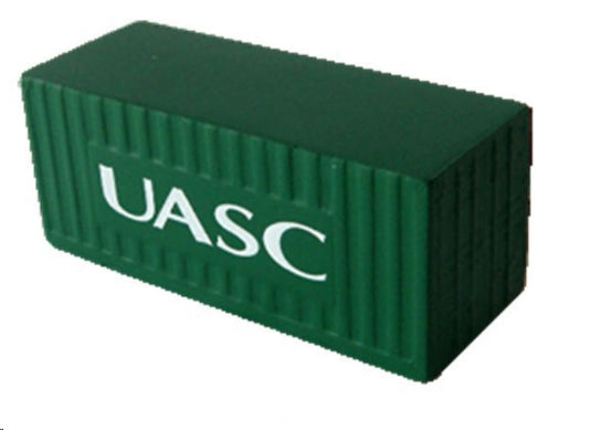 Balle anti-stress en forme de conteneur