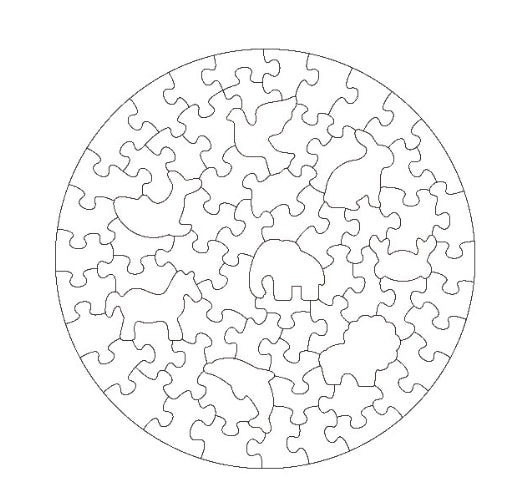 Puzzles ronds personnalisés de 1000 pièces