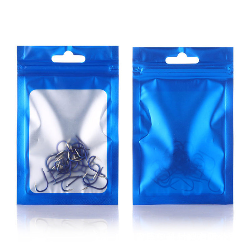 Pochette zippée mate refermable