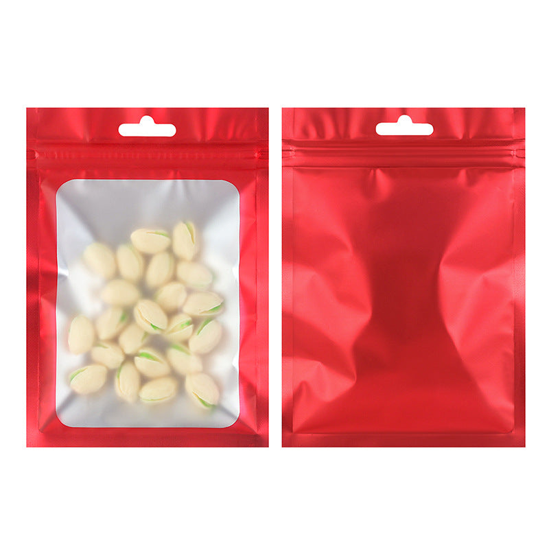 Pochette zippée mate refermable