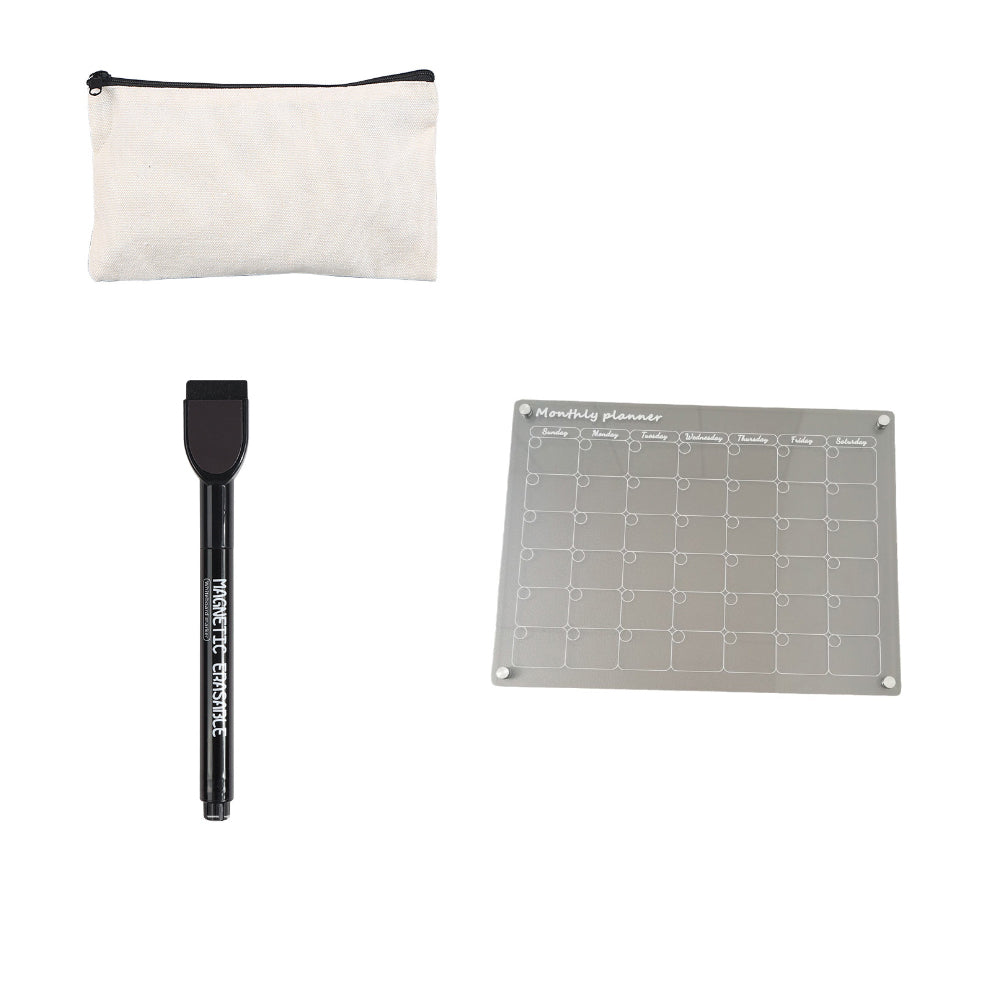 Tableau effaçable à sec et marqueur avec sac