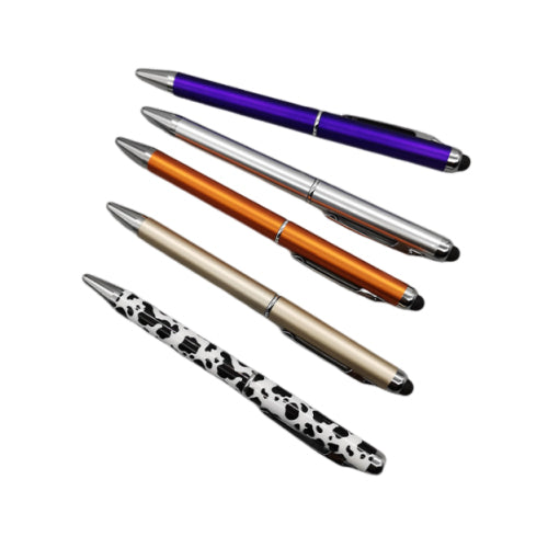 Stylo en plastique motif vache