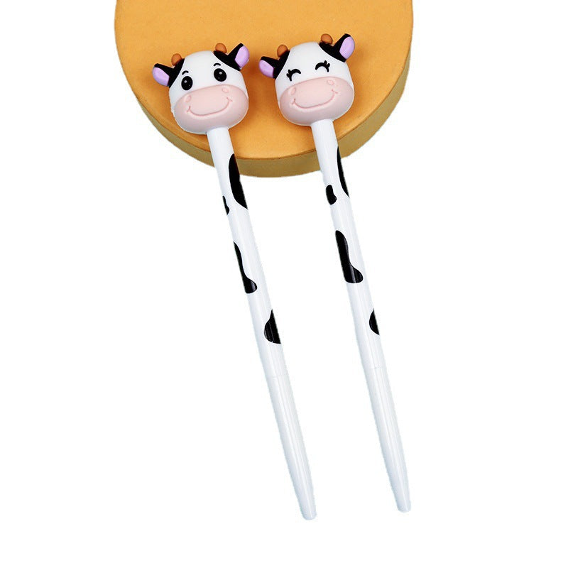 Stylo en plastique avec motif vache