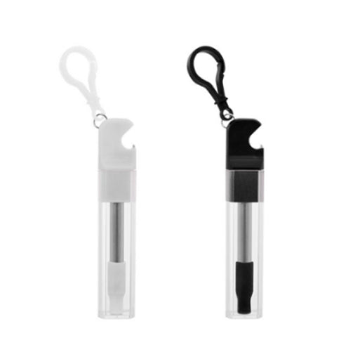 Paille réutilisable avec décapsuleur