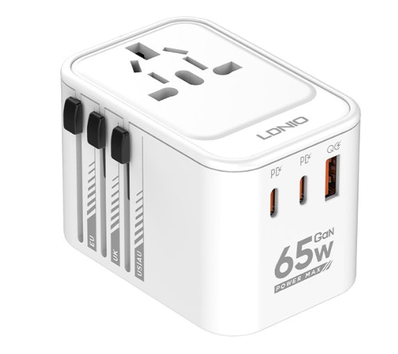 Adaptateur de voyage universel 65 W