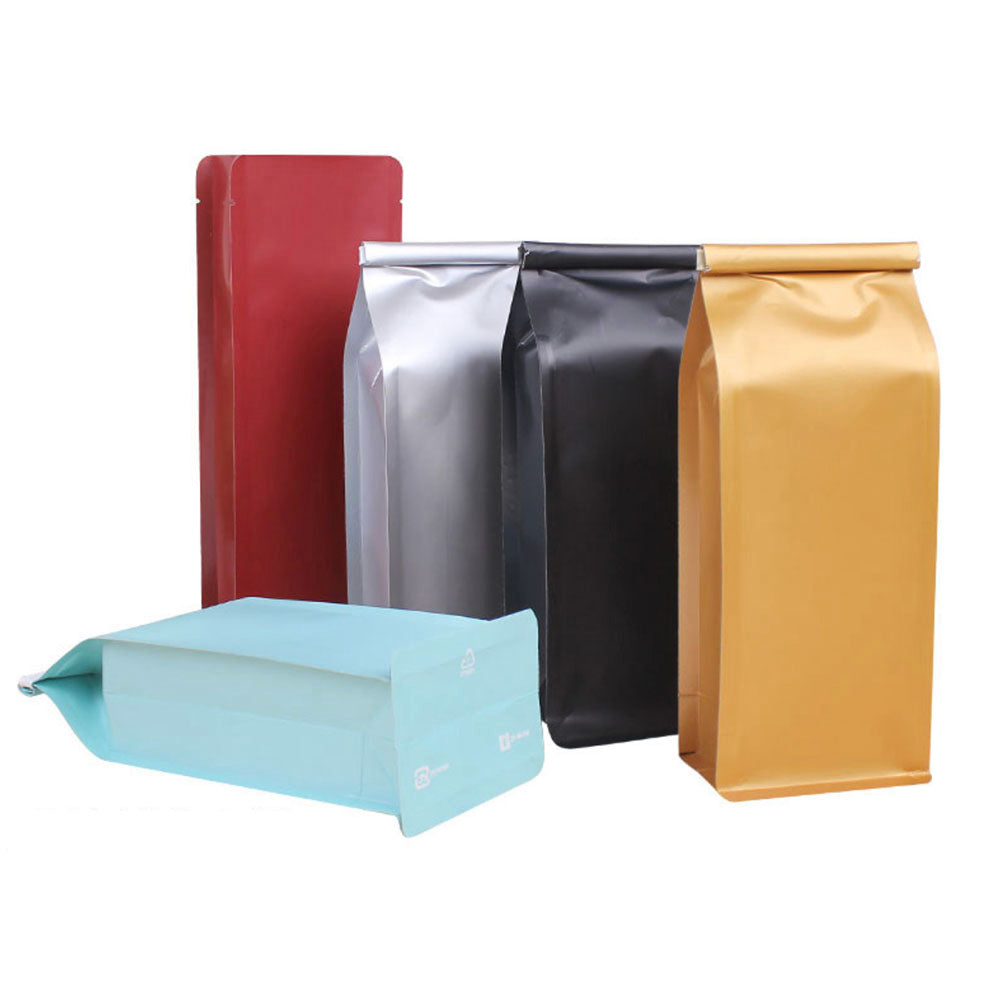 Sac de café à fond plat de 1/2 lb