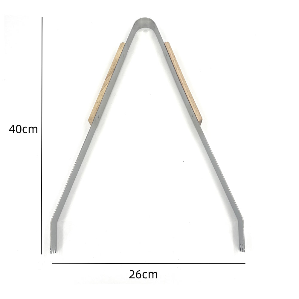 Pince à barbecue en bois