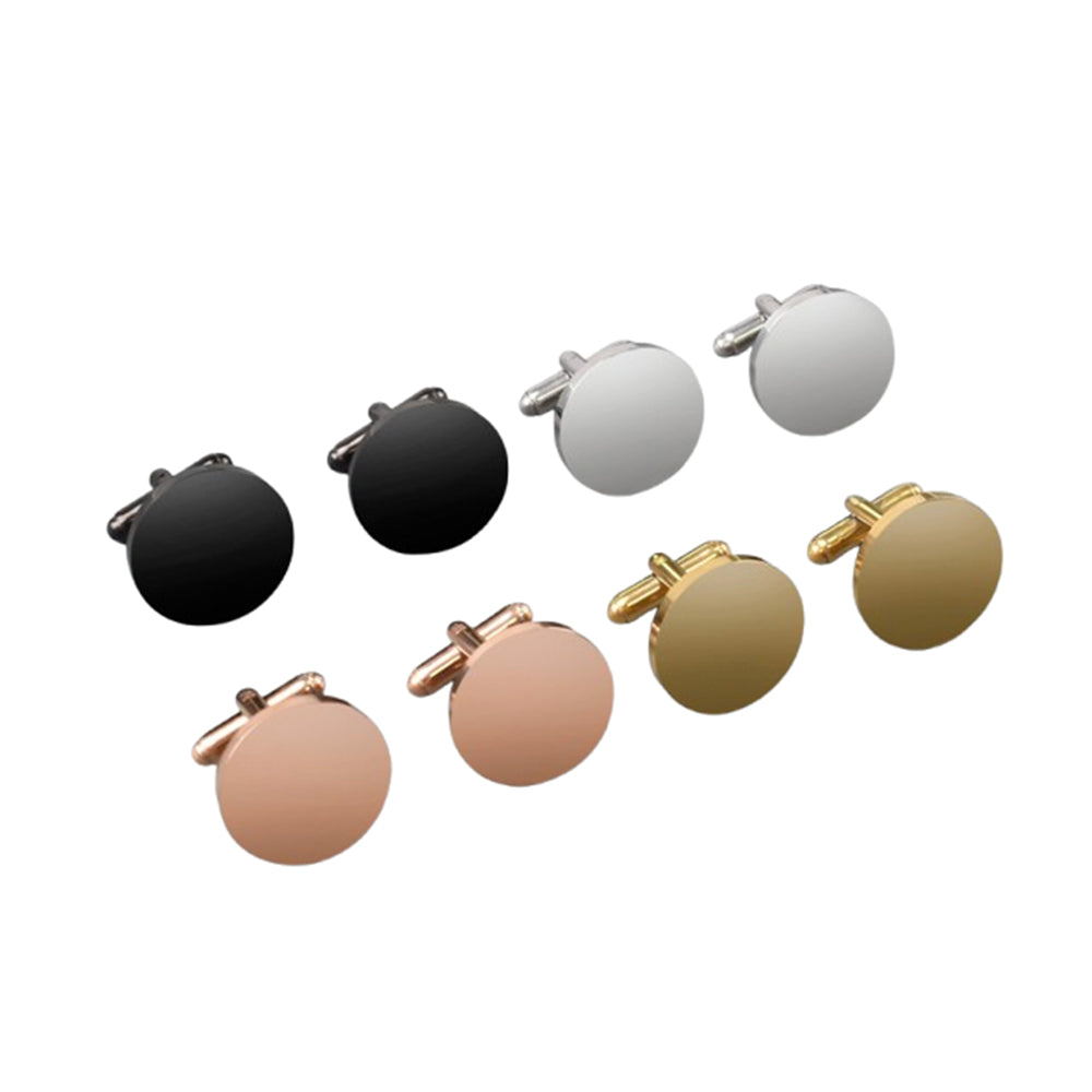 Boutons de manchette en acier inoxydable