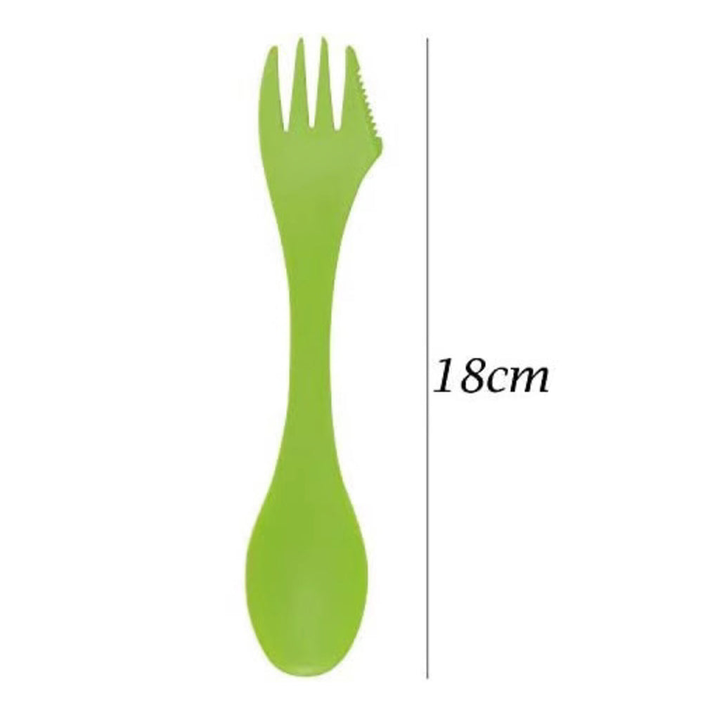 Ustensile 3 en 1 : cuillère, fourchette et couteau