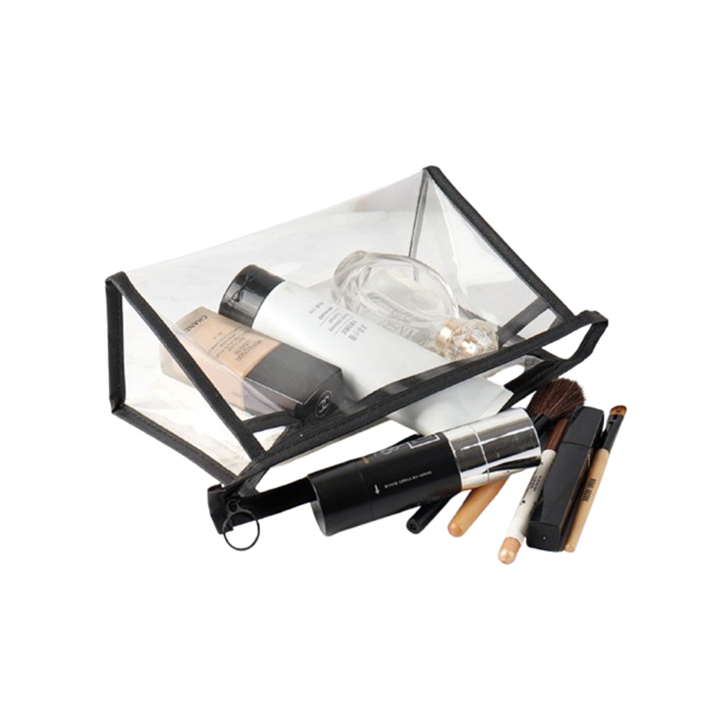 Trousse de maquillage transparente