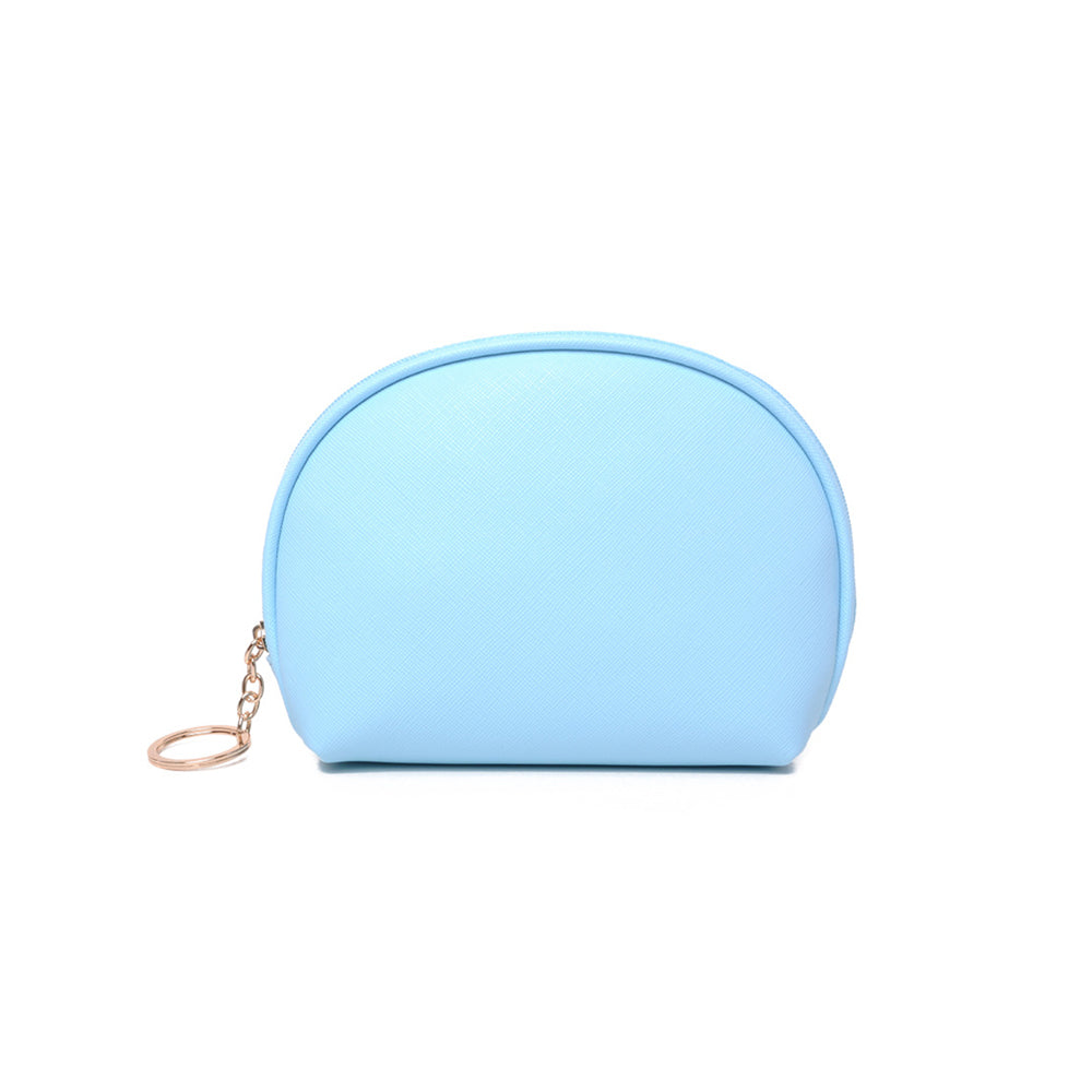 Shell-shaped Pu Leather Cosmetic Bag