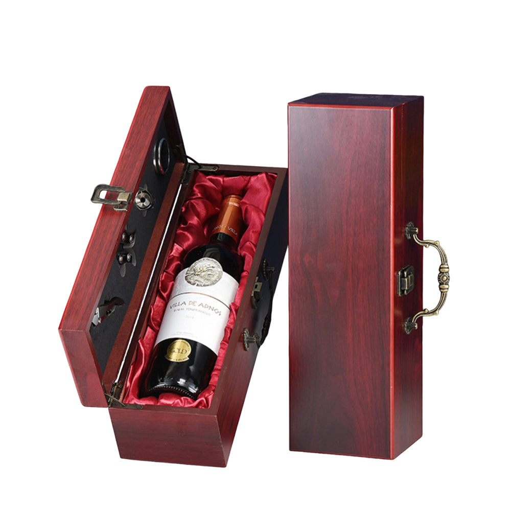 Single-bottle Wooden Wine Gift Box With Tool Set