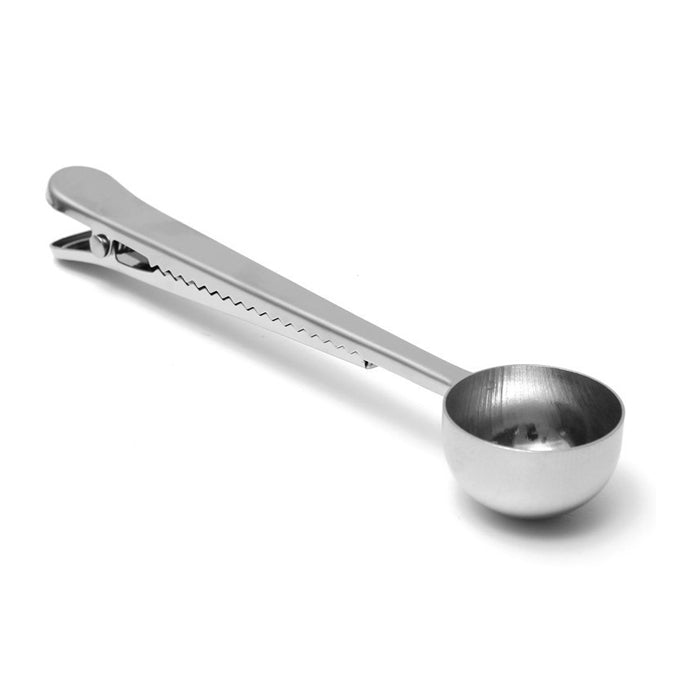 Stainless Steel Coffee Scoop With Clip