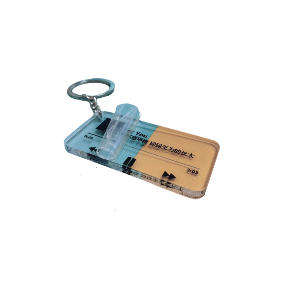 Porte-clés en acrylique de forme personnalisée