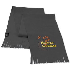 Bufanda de vellón con flecos