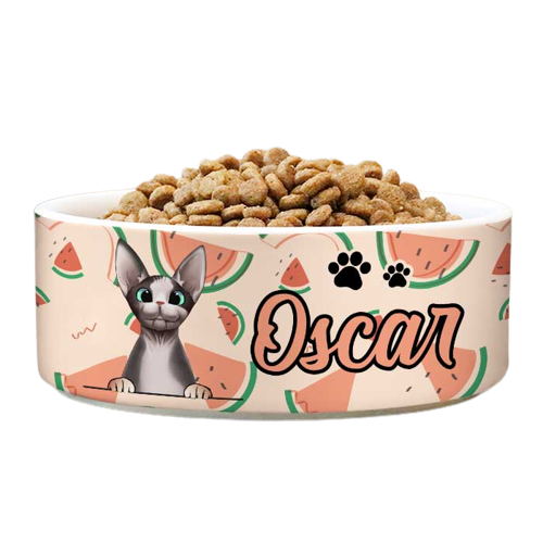 Gamelle pour chat personnalisée