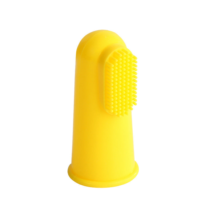 Brosse à dents en silicone pour animaux de compagnie