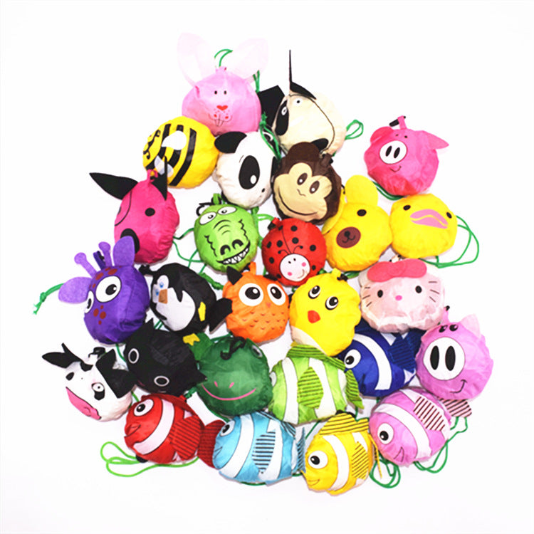 Sac à cordon pliable en forme d'animal