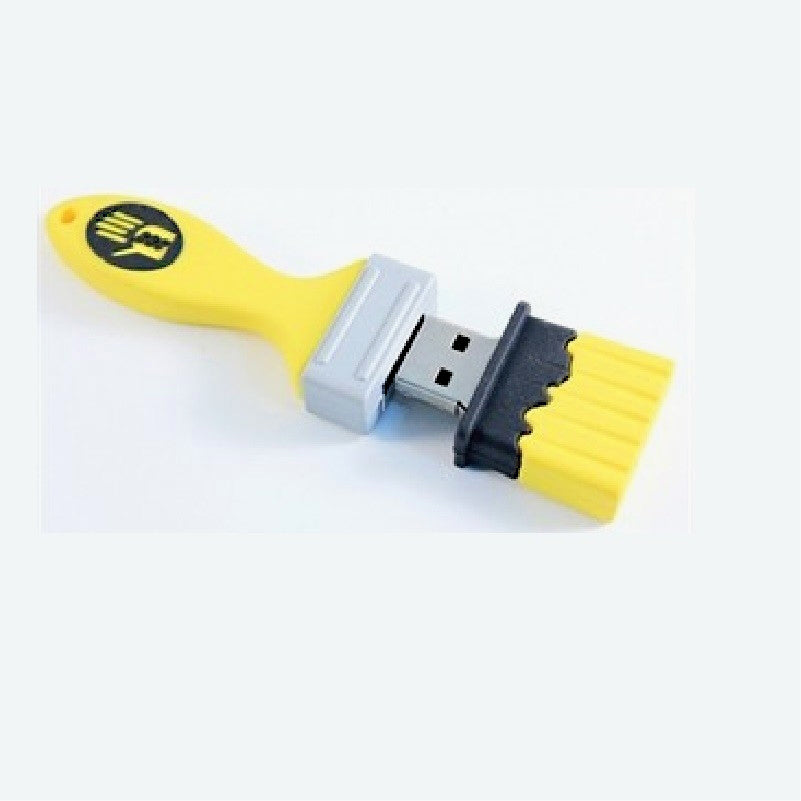 Clé USB 8 Go en PVC moulé avec pinceau