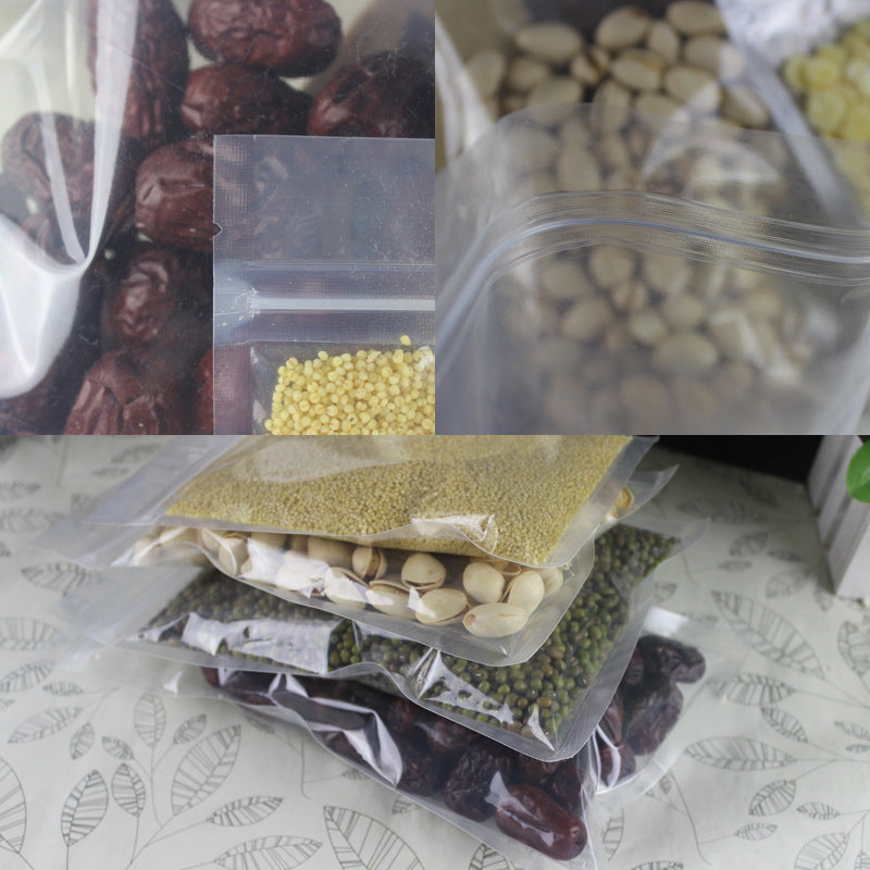 Sac de rangement transparent à fermeture éclair L