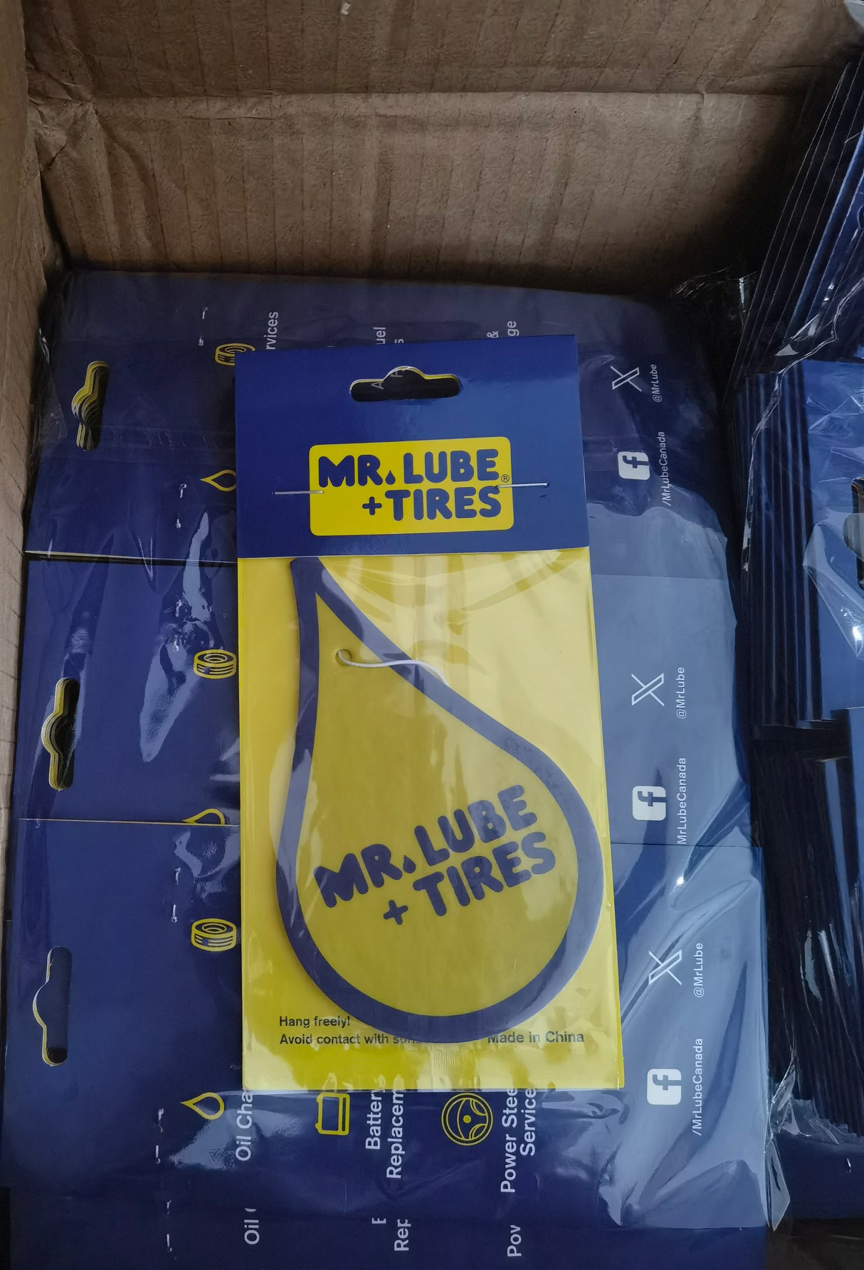 Désodorisant en papier personnalisé avec carte