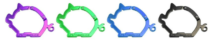 Mousqueton en forme de cochon