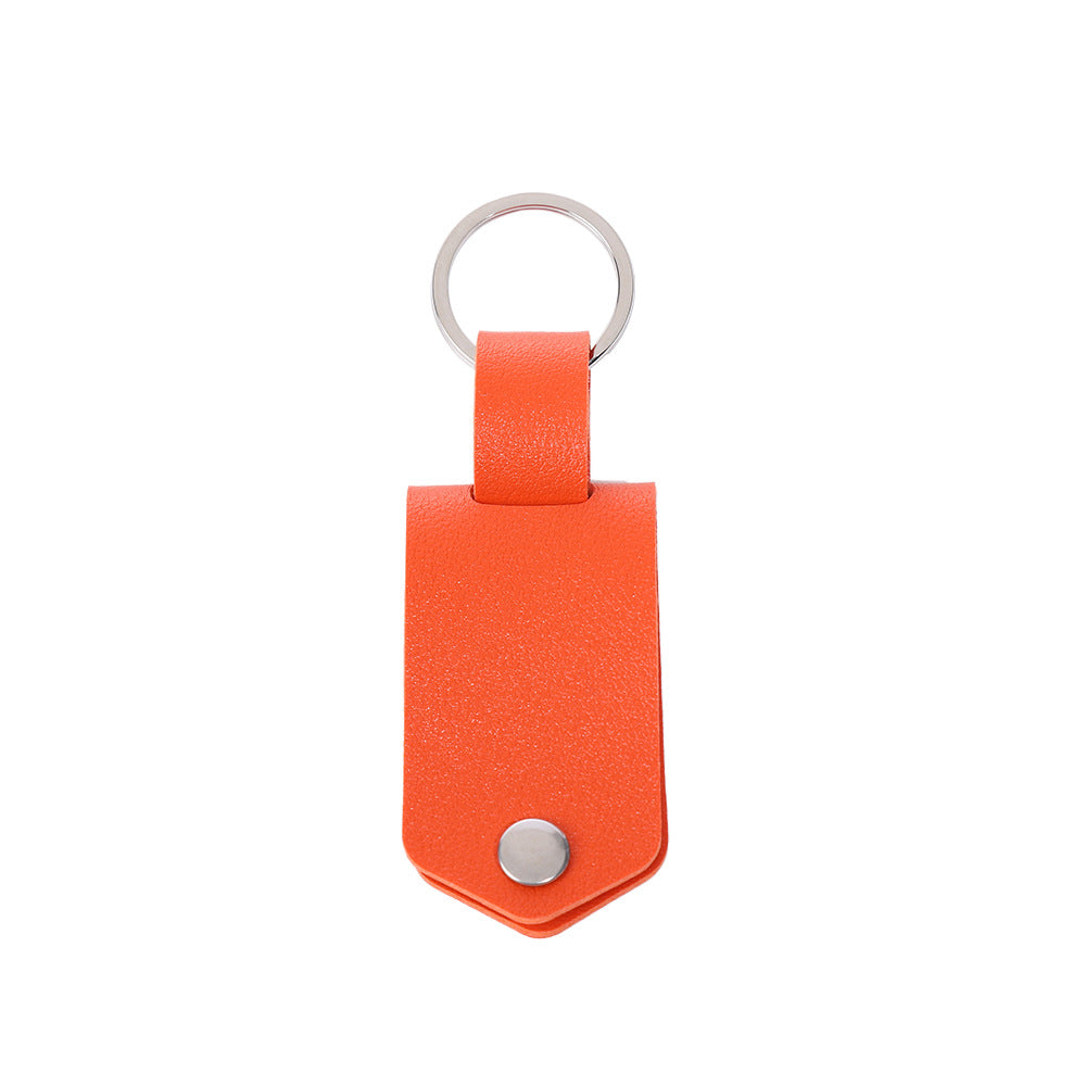 Pu Leather & Stainless Steel Keychain