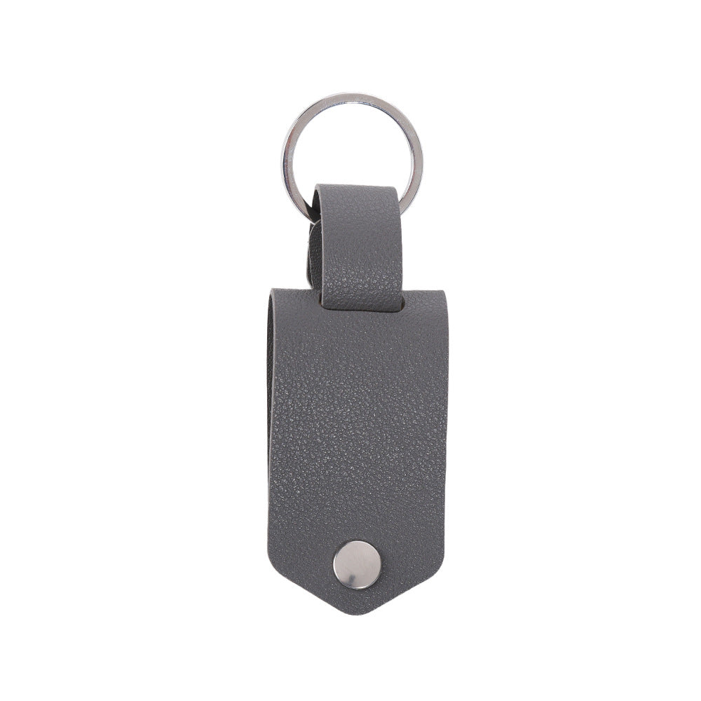 Pu Leather & Stainless Steel Keychain