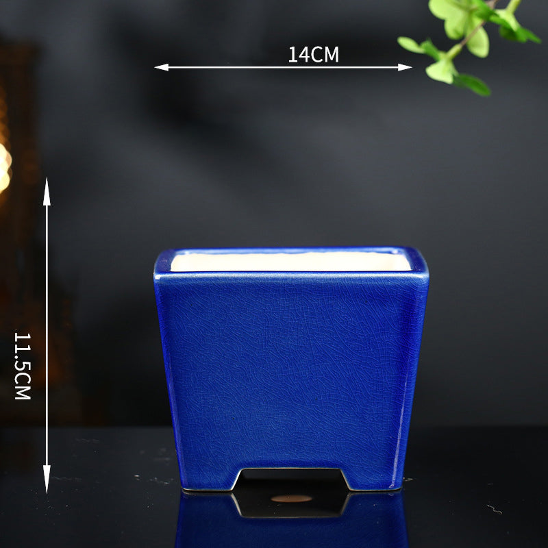 Pot carré en céramique