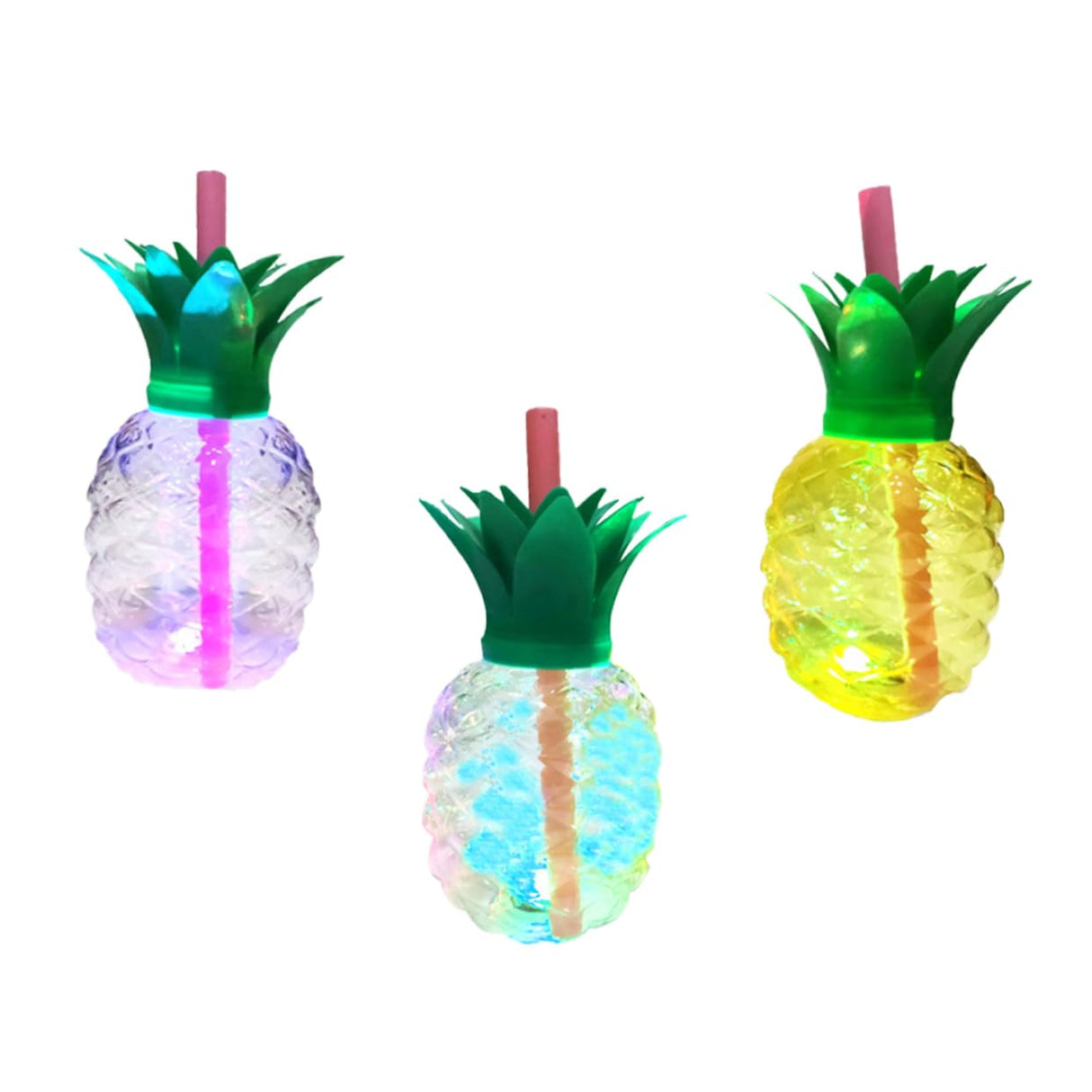 Gobelet LED en plastique ananas 500 ml