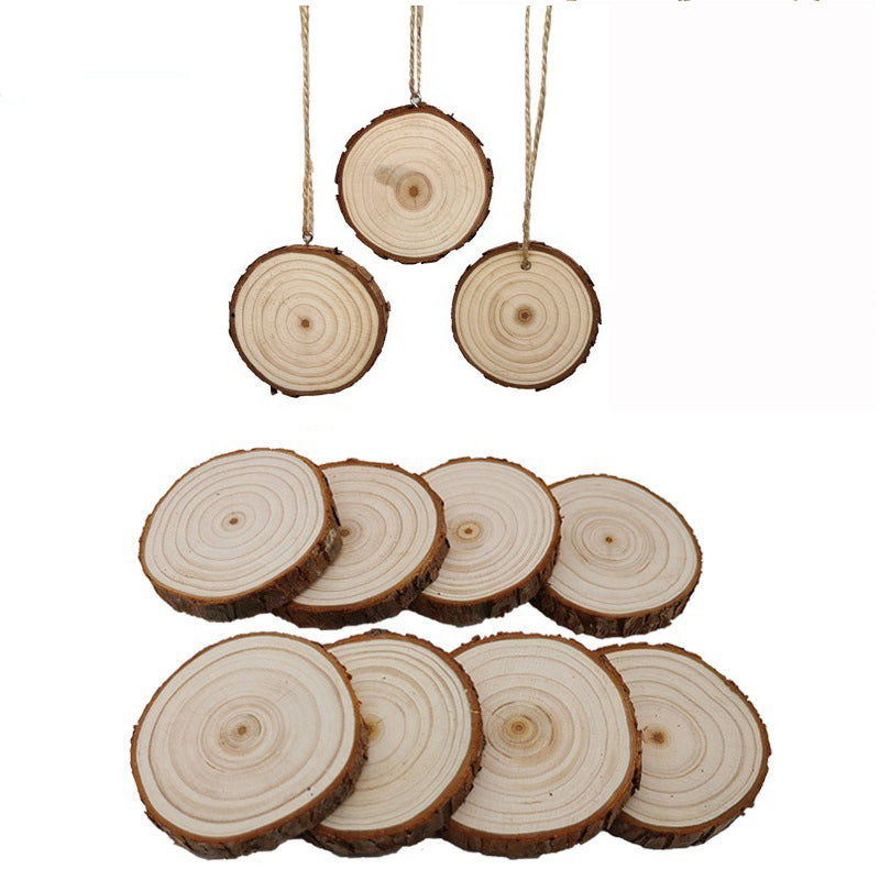 Décoration de Noël en forme de tronc de 3 pouces