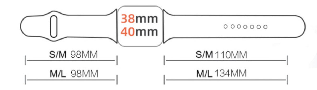 Bracelet en silicone pour Apple Watch
