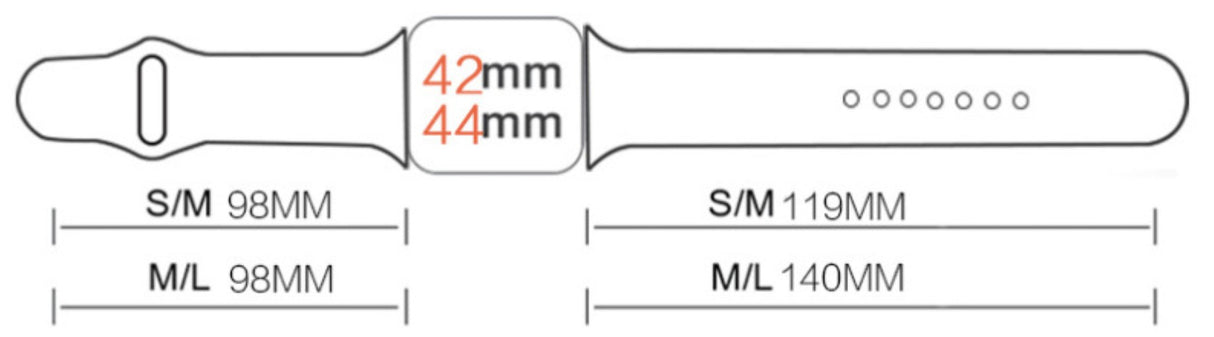 Bracelet en silicone pour Apple Watch