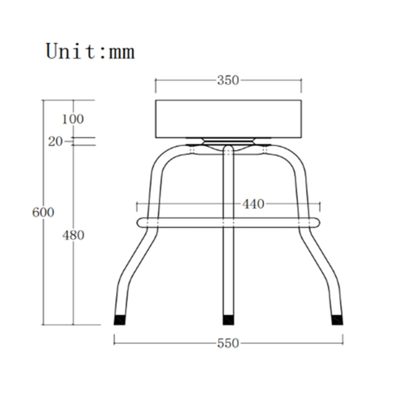 Tabouret de musicien pivotant à 360 degrés - Par bateau