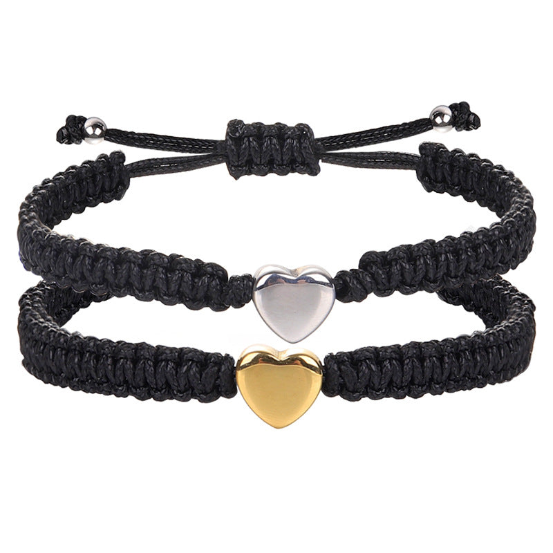 Bracelets coeur colorés