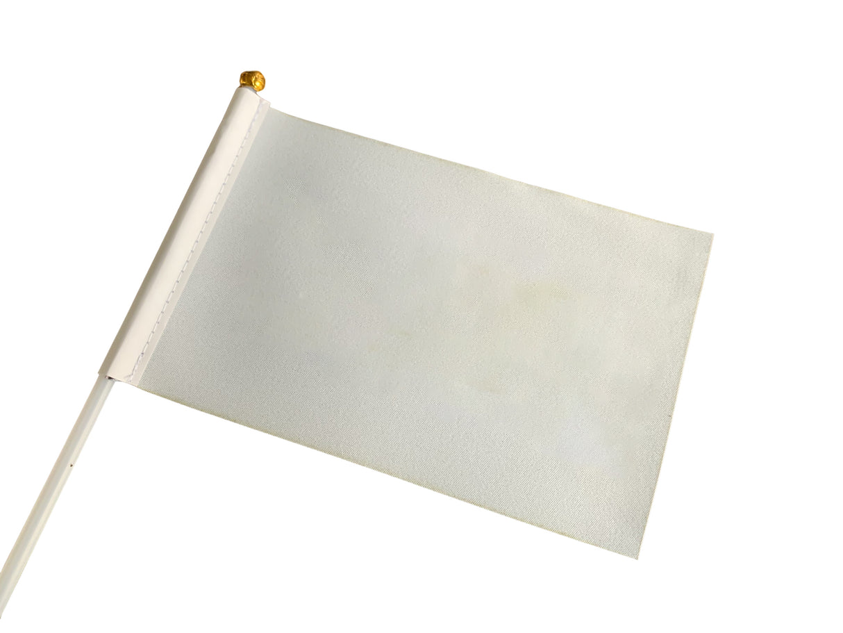 Drapeau agitant la main avec un bâton