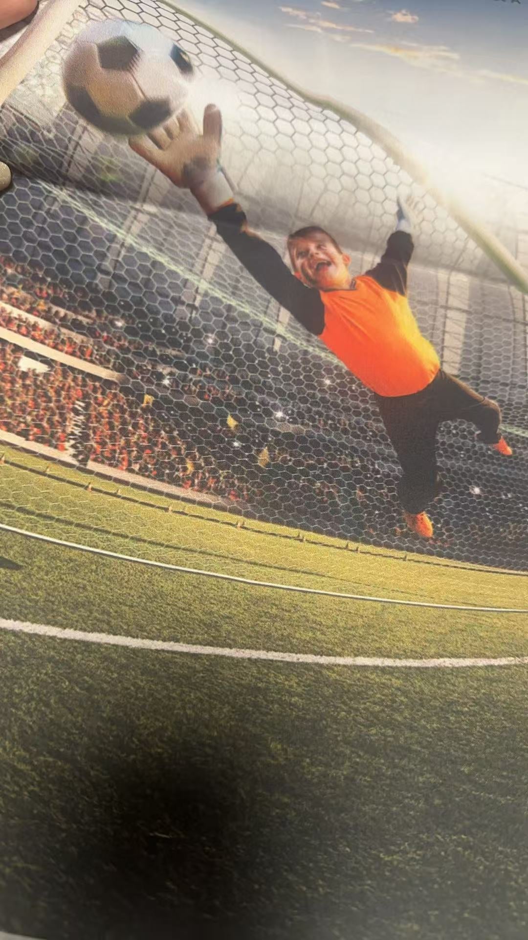 Drapeau agitant la main avec un bâton