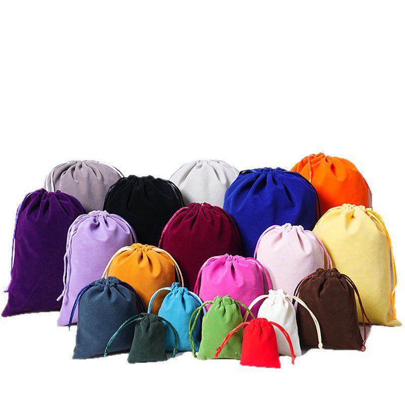 10x14 Inches Velvet Drawstring Pouch With Lining