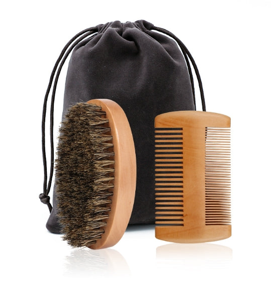Kit brosse et peigne pour homme